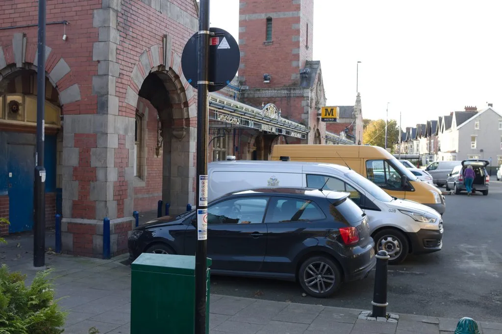 Cars parked outside Whitley Bay Metro station, where the council car park is free